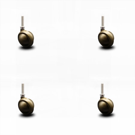 Service Caster 2 Inch Windsor Antique Ball Caster - 3/8 Inch Threaded Stem - SCC, 4PK SCC-TS01S20-DCS-WA-3816112-4